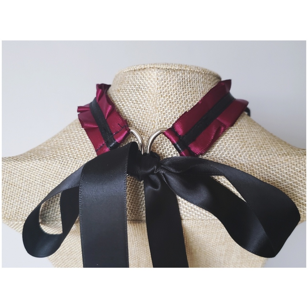 ♡Dark Secret♡ Handmade Kitten Collar/Choker - Picture 3 of 8